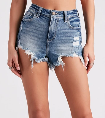 Remy High-Rise Destructed Shorts By Windsor Denim