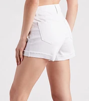 Meli Mid-Rise Cuffed Shorts By Windsor Denim