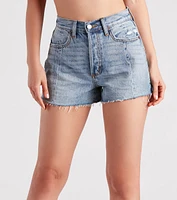 Weekend Mood High-Rise Denim Mom Shorts