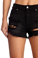 High Waist Destructed Cut-Off Shorts