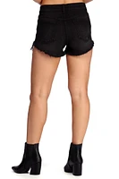 High Waist Destructed Cut-Off Shorts