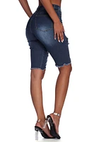 Stylishly Destructed Jean Shorts