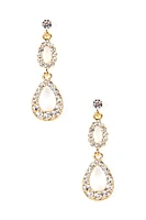 Rhinestone Teardrop Earrings