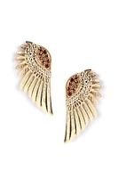 Winged Goddess Rhinestone Earrings