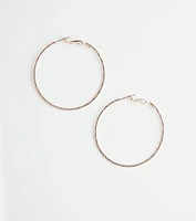 Tiny & Textured Shimmer Hoops