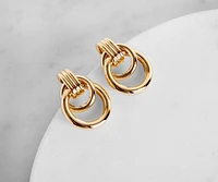 Mini Double O-Ring Earrings