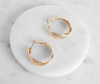 Twisted Mini Hoops