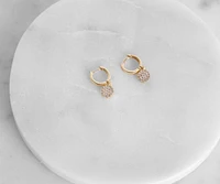 Shine In Rhine Disc Earrings