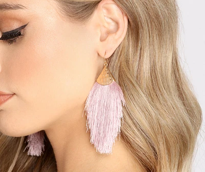 Free Spirit Fan Tassel Earrings