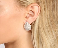 Rain Or Shine Rhinestone Stud Earrings