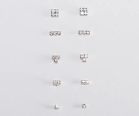 Cubic Zirconia 5 Stud Pack