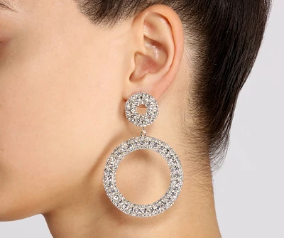 Gleaming Beauty Rhinestone Earrings