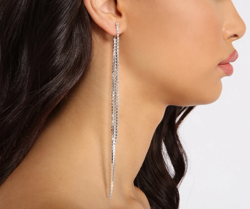 'Till Dawn Long Rhinestone Linear Dusters