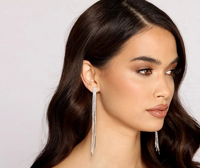 Bring The Glam Fringe Earrings