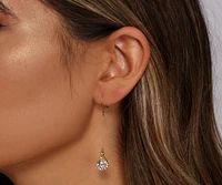 Gleam On Gemstone Drop Earrings