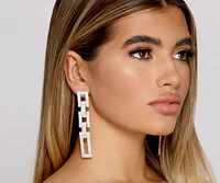 Radiant And Chic Statement Earrings