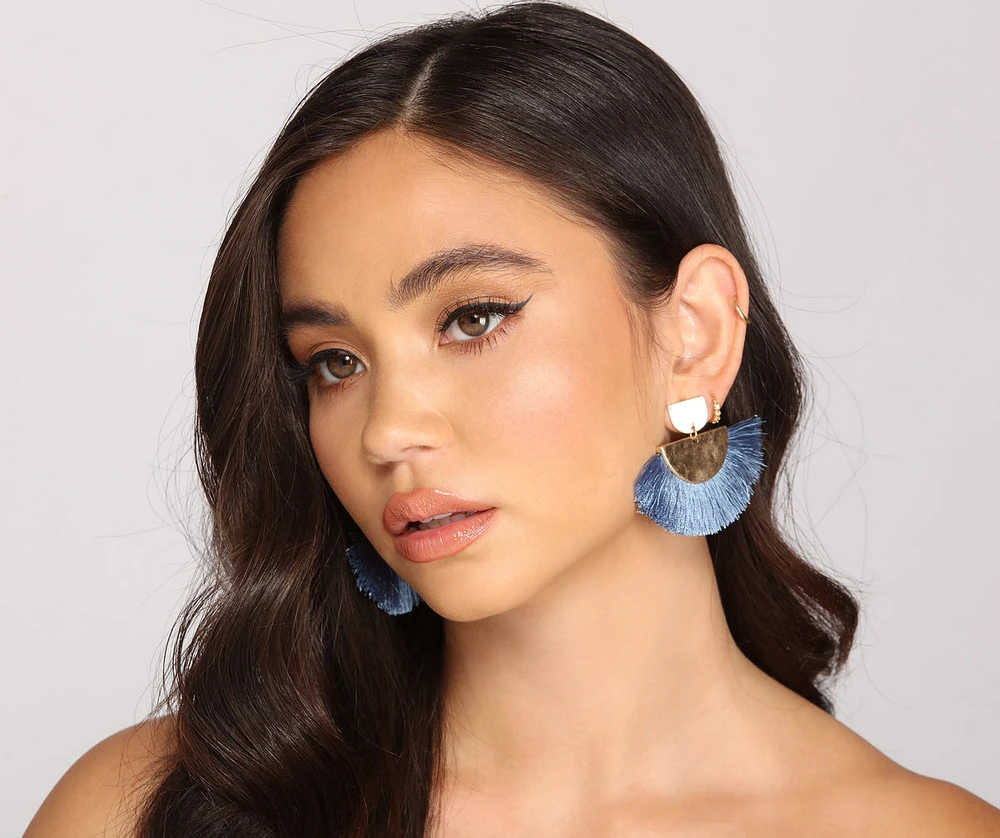 Bohemian Flair Tassel Earrings