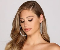 Rhine N' Twist Rhinestone Hoops