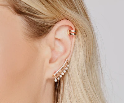 Dainty And Stunning Rhinestone Earring Set