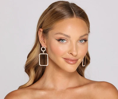 Encircled In Luxe Rhinestone Earrings