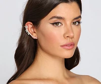 Glam Girl Rhinestone Ear Crawler And Stud Set