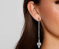 Elegant Details Rhinestone Earrings Set