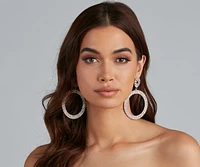 Lady Rhinestone Hoops