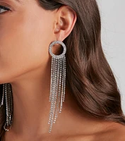 Luxe Locks Rhinestone Earrings