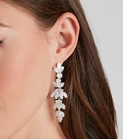 Sparkling Gem CZ Duster Earrings