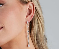 Simply Chic CZ Linear Earrings