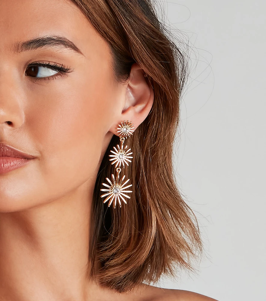 Make A Wish Starburst Earrings