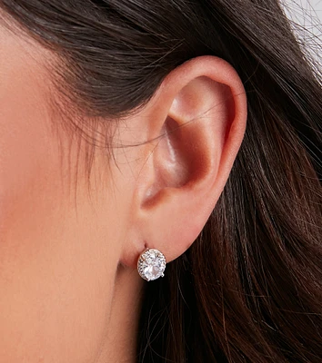 Luxurious Rhinestone Stud Earrings
