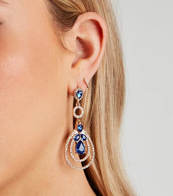 Gorgeous Gemstone Teardrop Earrings
