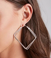 Dazed And Chic Hoop Earrings Set