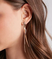 Majorly Luxe Rhinestone Twist Earrings