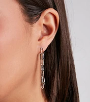 Chain To Three Earrings Set
