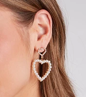 What A Girl Wants Heart Hoop Earrings