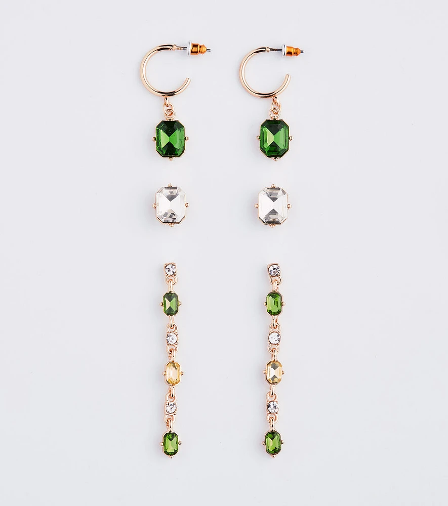 Gorgeous Dainty Gemstone Earrings Set