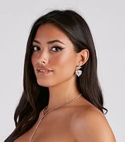 Rhinestone Radiance Drop Earrings