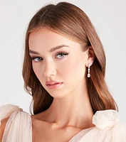 Pretty And Dainty Cubic Zirconia Duster Earrings