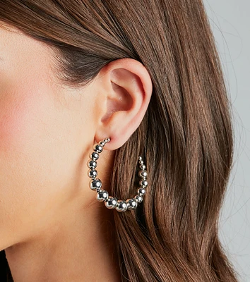 Next Level Beaded Hoop Earrings