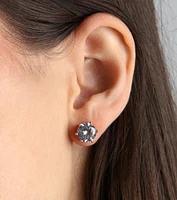 Simple Sparkle Cubic Zirconia Stud Earrings