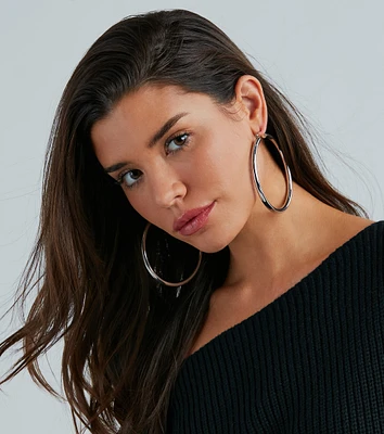 All About The Drama Extra-Large Hoop Earrings