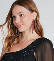 Diva Glam Rhinestone Drop Earrings