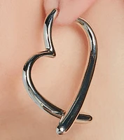 So Chic Heart Front-To-Back Earrings