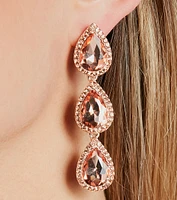 Glitzy Sparkle Gemstone Duster Earrings