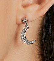 Celestial Sweetheart Moon And Star Earrings