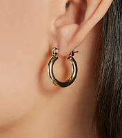 Notable Shine 14K Gold Plated Mini Hoop Earrings