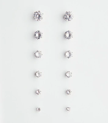 Cubic Zirconia Studs Set