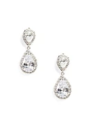 Cubic Zirconia Teardrop Earrings